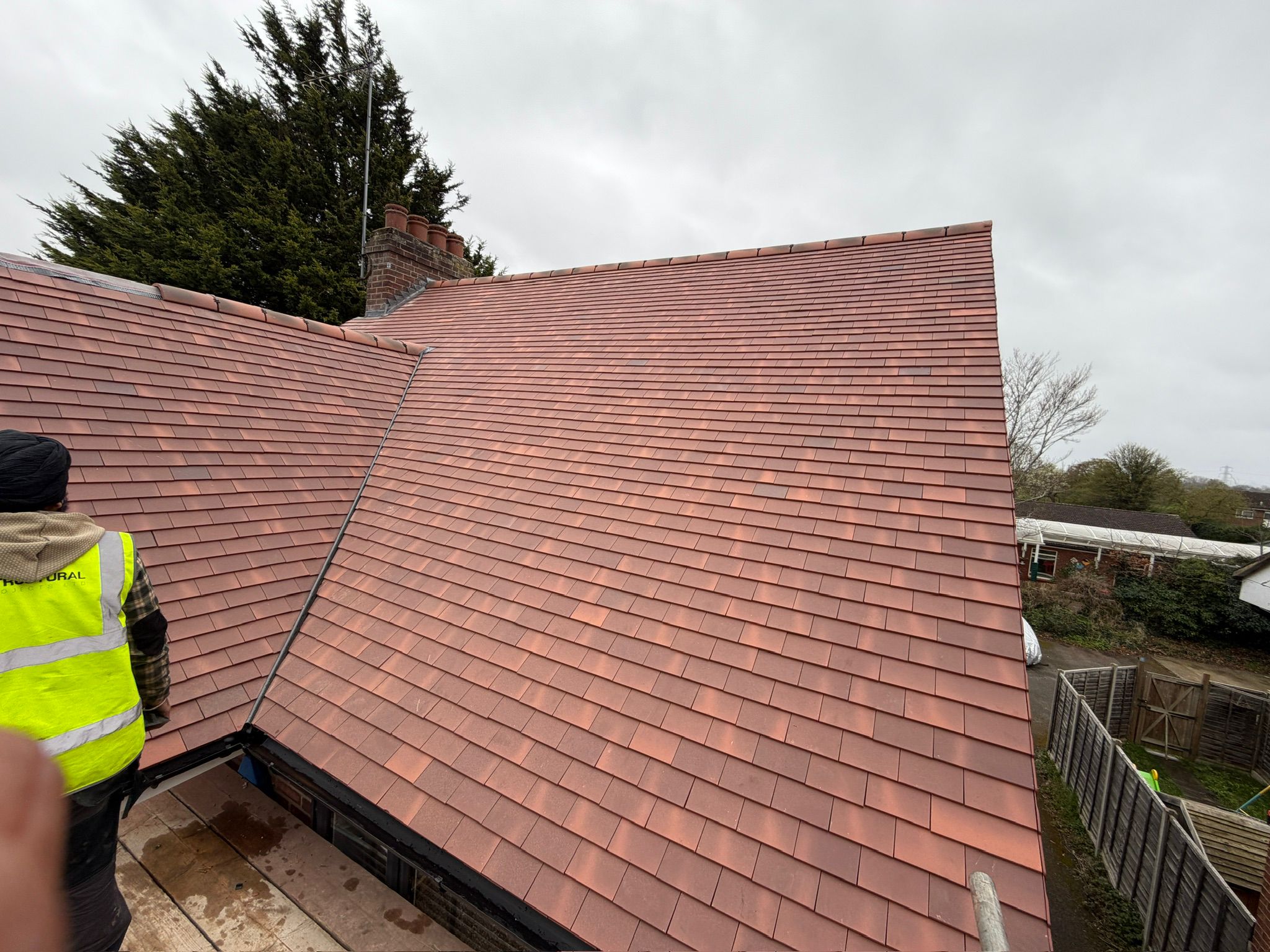 New red tile roof
